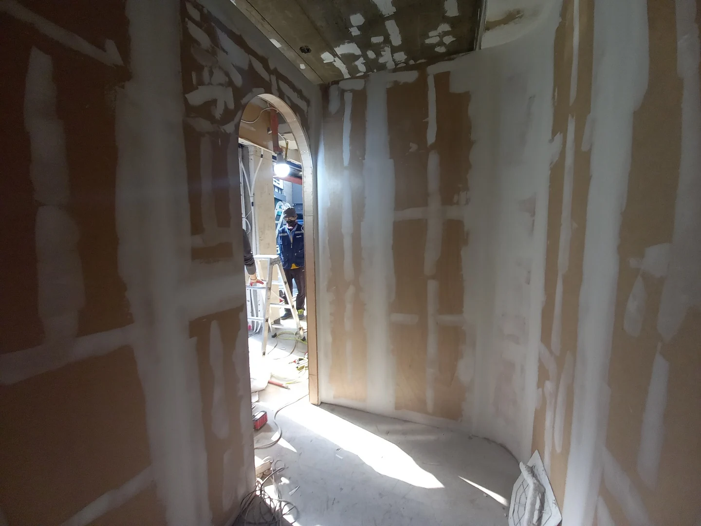 Pic Dot. self-photo studio in Apgujeong Rodeo — A closer look inside the unfinished booth.